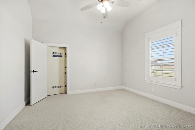 15916 E 106th Pl, Owasso, OK 74055 - spare room with light colored carpet, baseboards, and ceiling fan