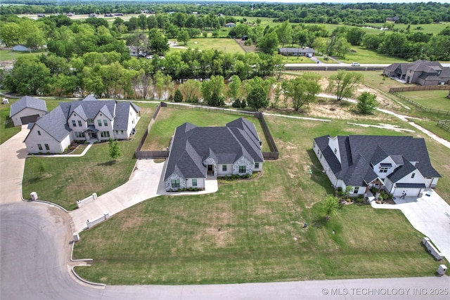 15916 E 106th Pl, Owasso, OK 74055 - aerial view featuring a residential view