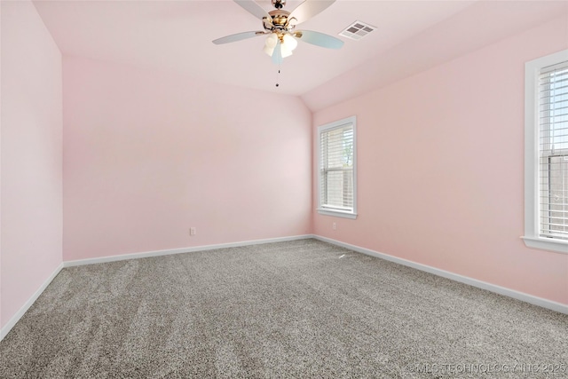 15916 E 106th Pl, Owasso, OK 74055 - unfurnished room featuring carpet floors, a ceiling fan, baseboards, and visible vents