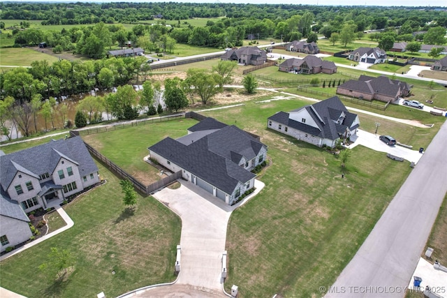 15916 E 106th Pl, Owasso, OK 74055 - drone / aerial view featuring a residential view