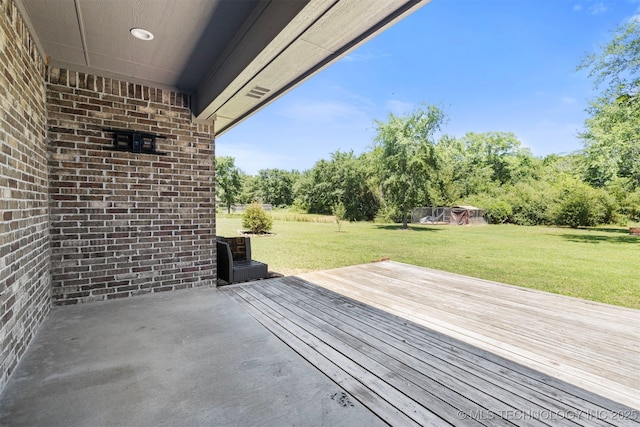 543 Edgewood, Durant, OK 74701 - deck featuring a yard