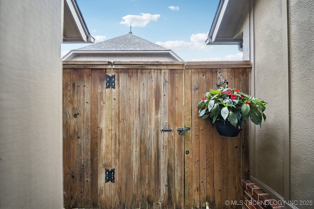 exterior view of stucco siding