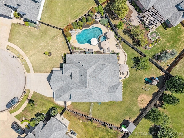 birds eye view of property