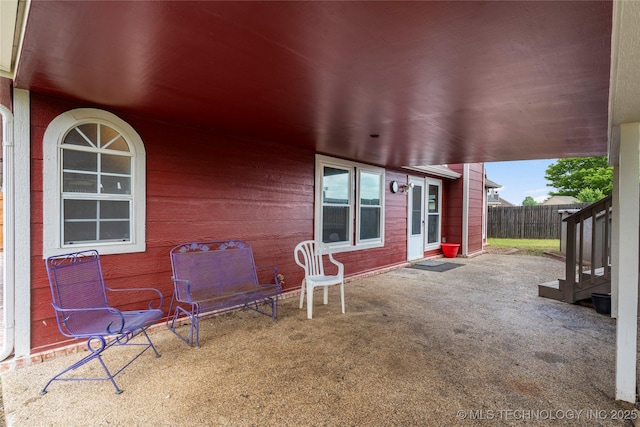 3933 S 199th E Ave, Broken Arrow, OK 74014 - view of patio / terrace with fence
