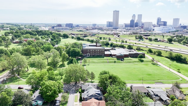 1304 W Easton St, Tulsa, OK 74127 - birds eye view of property featuring a view of city