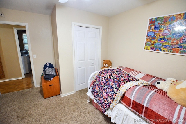 26204 S 532nd Rd, Park Hill, OK 74451 - carpeted bedroom featuring a closet and baseboards