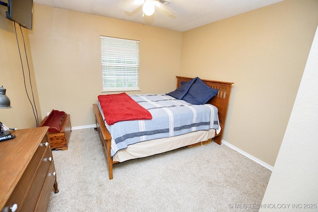 26204 S 532nd Rd, Park Hill, OK 74451 - bedroom featuring carpet floors, baseboards, and a ceiling fan