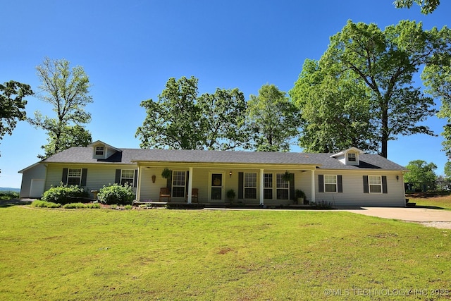 26204 S 532nd Rd, Park Hill, OK 74451 - ranch-style house with a front yard