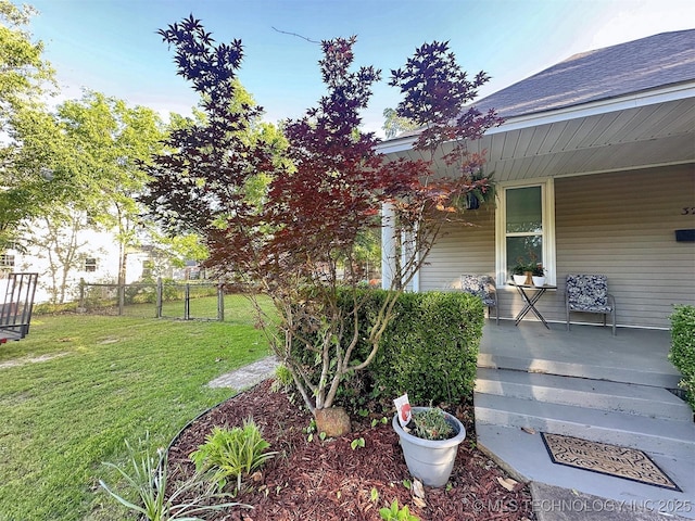26204 S 532nd Rd, Park Hill, OK 74451 - view of yard featuring a porch