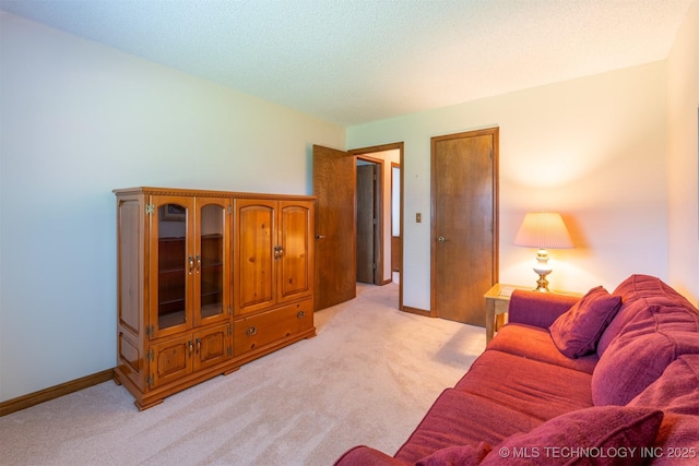 2305 S Hickory Pl, Broken Arrow, OK 74012 - living area featuring light colored carpet and baseboards