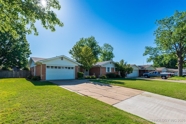 2305 S Hickory Pl, Broken Arrow, OK 74012 - ranch-style house with brick siding, driveway, and an attached garage