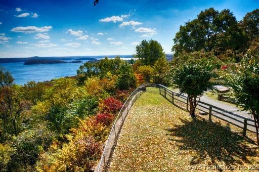 95884 Rock Cliff Rd, Gore, OK 74435 - exterior space featuring fence and a water view