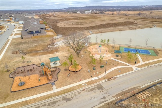 birds eye view of property