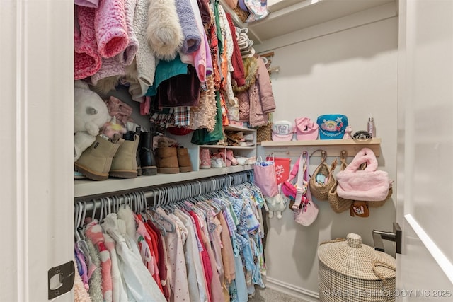 view of closet