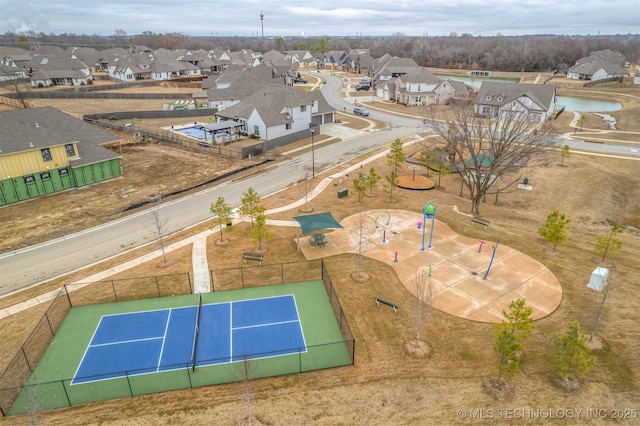 bird's eye view featuring a residential view