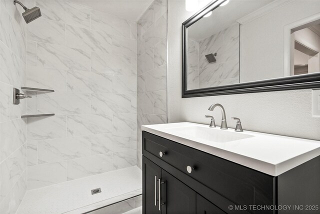 4814 E 37th St, Tulsa, OK 74135 - full bath with vanity and tiled shower