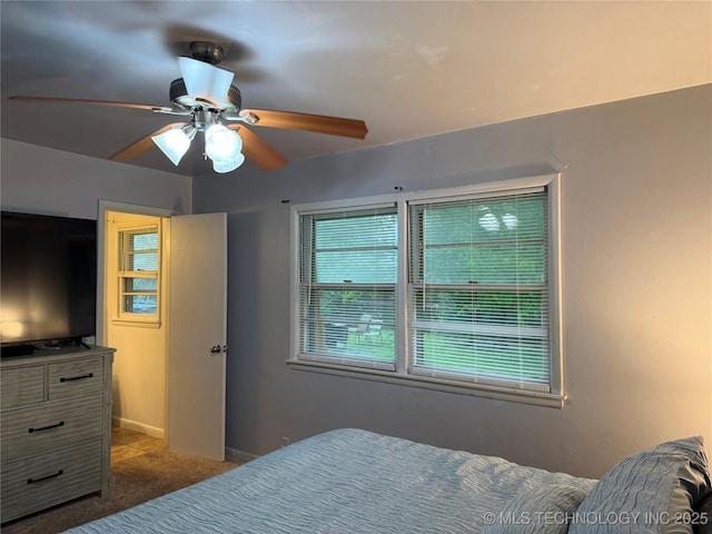 116 S Camden St, Muskogee, OK 74403 - bedroom featuring carpet flooring and a ceiling fan
