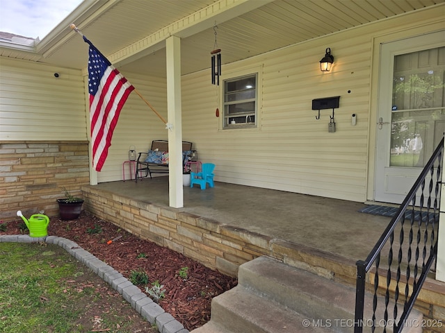 116 S Camden St, Muskogee, OK 74403 - view of patio / terrace featuring covered porch