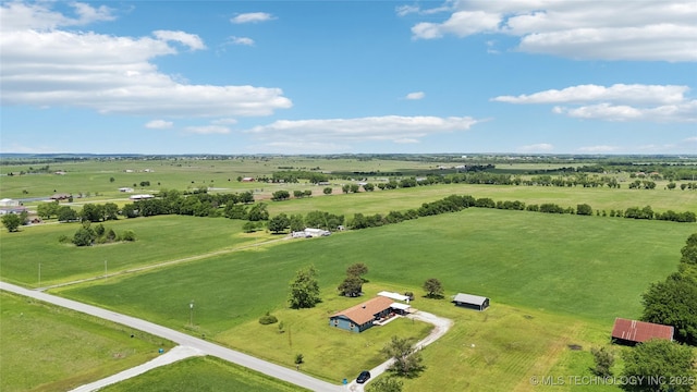 7207 E 166th St, Collinsville, OK 74021 - aerial view of sparsely populated area featuring a pastoral area