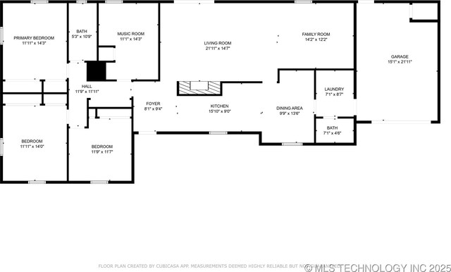 7207 E 166th St, Collinsville, OK 74021 - floor plan / room layout