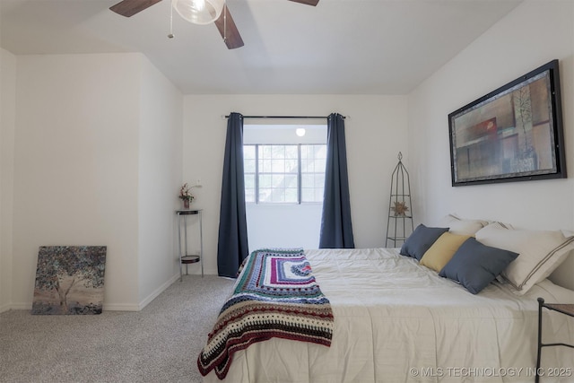 6371 S 80th Ave E Unit G, Tulsa, OK 74133 - bedroom featuring carpet floors, a ceiling fan, and baseboards