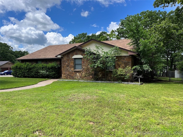 3316 Maple Dr, Sand Springs, OK 74063 - single story home with stone siding