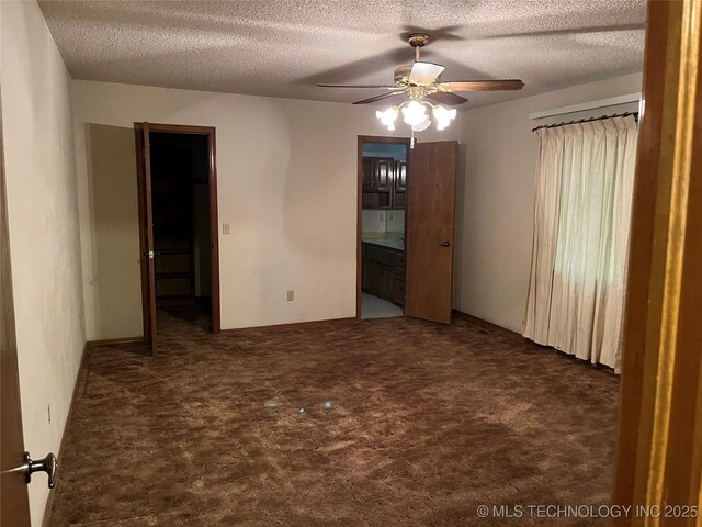 3316 Maple Dr, Sand Springs, OK 74063 - carpeted spare room with ceiling fan and a textured ceiling