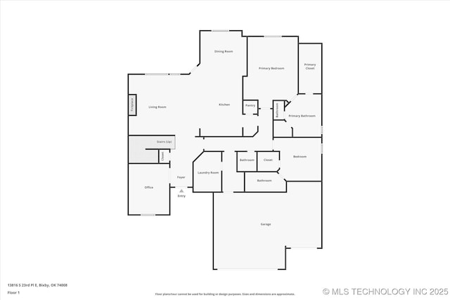 13816 S 23rd Pl, Bixby, OK 74008 - plan
