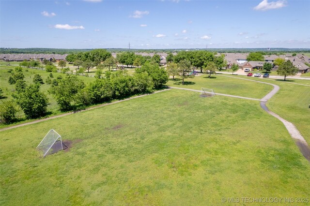 bird's eye view featuring a residential view
