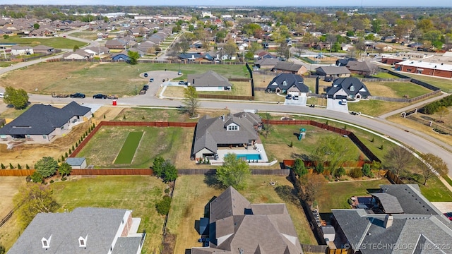 bird's eye view featuring a residential view