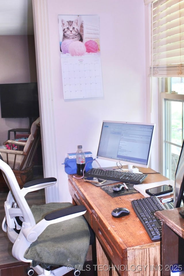 view of office