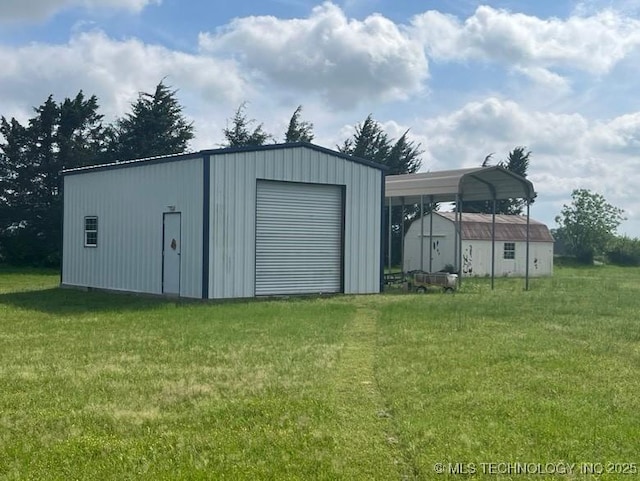 view of outbuilding with an outbuilding