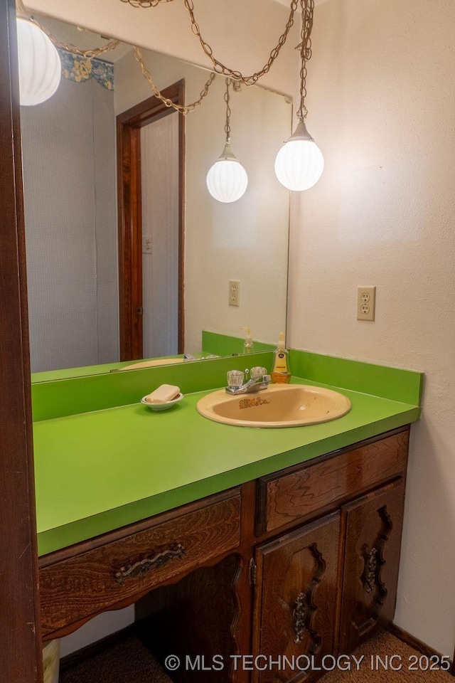 bathroom featuring vanity