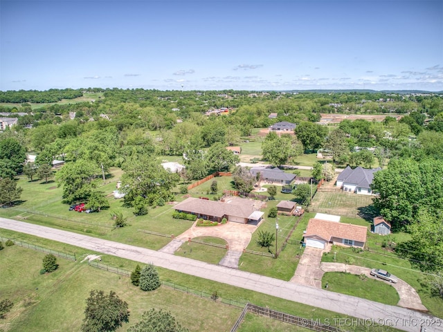 birds eye view of property