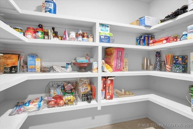 view of pantry