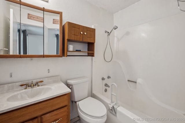 35617 W 261st St S, Bristow, OK 74010 - bathroom featuring vanity, washtub / shower combination, and toilet