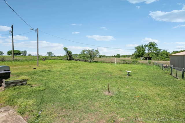 35617 W 261st St S, Bristow, OK 74010 - view of yard featuring a view of countryside
