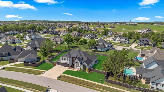 birds eye view of property featuring a residential view