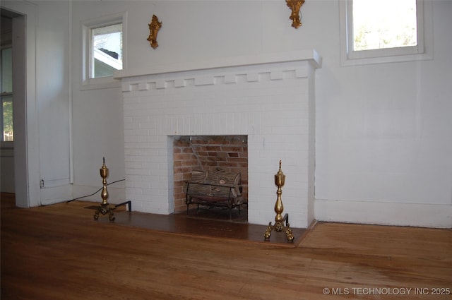 living room featuring wood finished floors