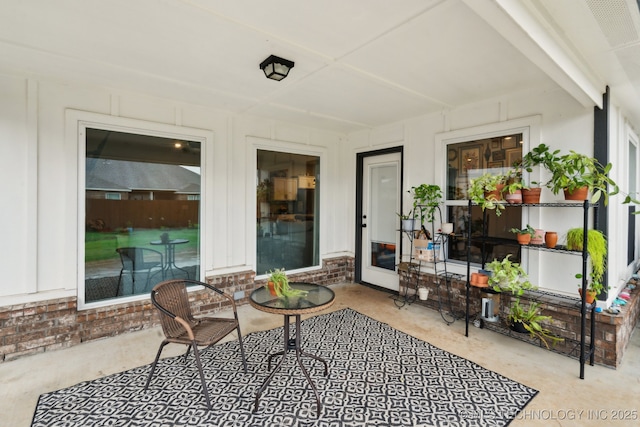view of patio with visible vents
