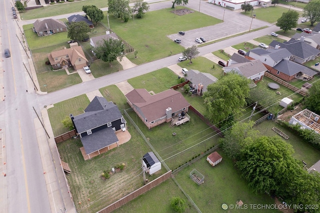 birds eye view of property featuring a residential view