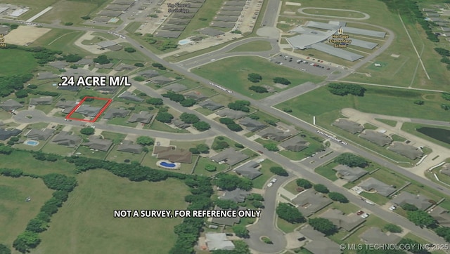 aerial overview of property's location