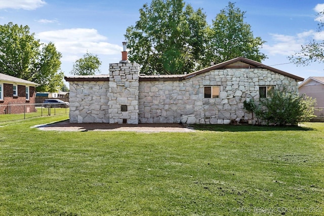 4604 Maple Dr, Sand Springs, OK 74063 - exterior space with fence and a yard