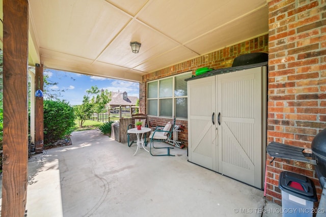 view of patio / terrace featuring a porch