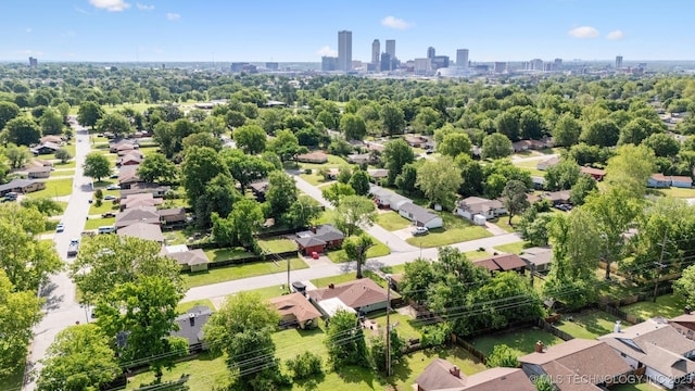 bird's eye view featuring a view of city