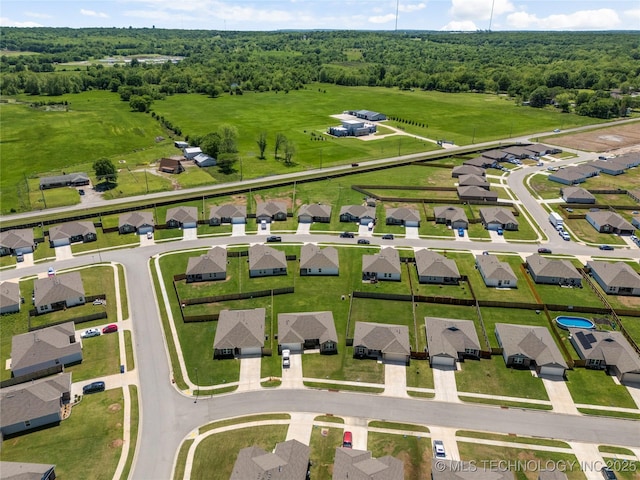 29327 E 80th St SE, Broken Arrow, OK 74014 - bird's eye view with a forest view and a residential view