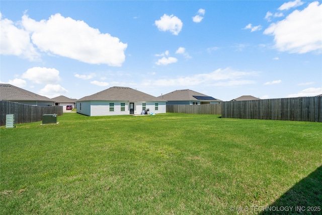 29327 E 80th St SE, Broken Arrow, OK 74014 - view of yard featuring a fenced backyard