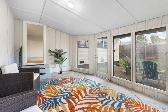 sunroom featuring a wealth of natural light