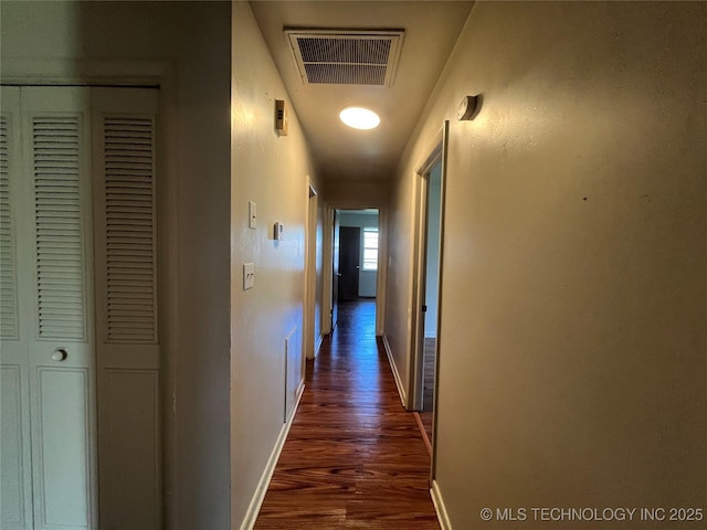 12131 E 31st Pl, Tulsa, OK 74146 - hall with dark wood-type flooring and baseboards
