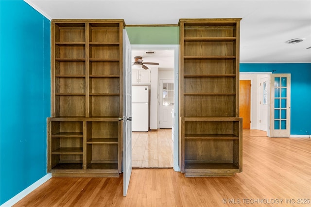 closet featuring visible vents